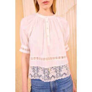 Ulla Johnson Women's Faye Puff Sleeve Blouse - NWT